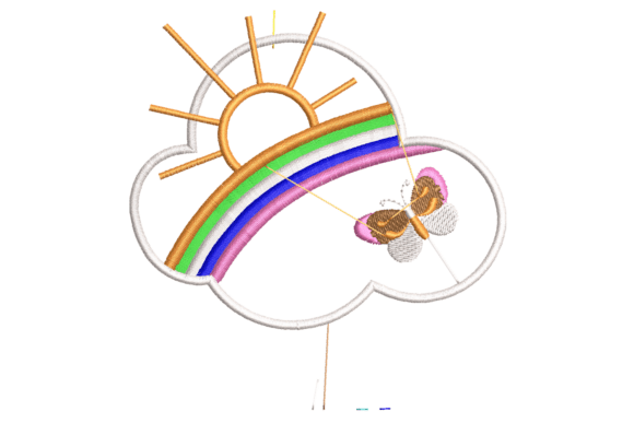 Review: Rainbow Sky Embroidery Design