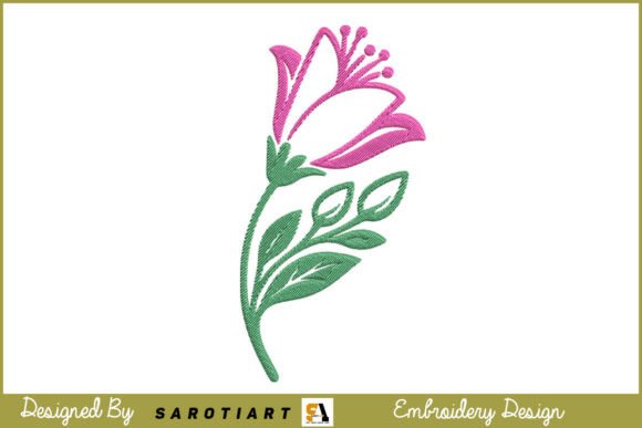 Simple Flower Design Embroidery